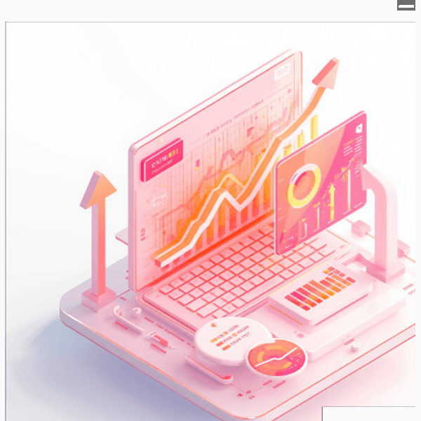 Marketing analytics dashboard illustration
